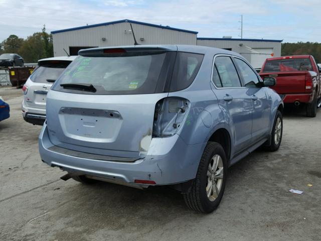 2GNFLEEK1E6151069 - 2014 CHEVROLET EQUINOX LS BLUE photo 4