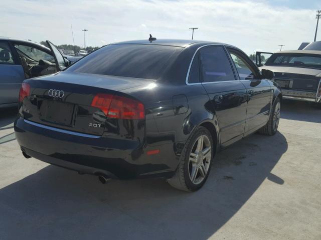 WAUAF78E27A037144 - 2007 AUDI A4 2 BLACK photo 4