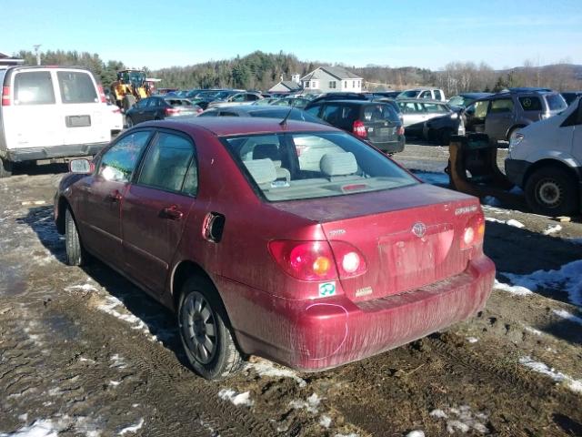 JTDBR38E642031537 - 2004 TOYOTA COROLLA CE RED photo 3