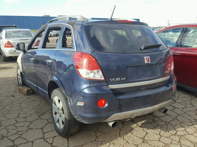 3GSDL637X8S711234 - 2008 SATURN VUE XR BLUE photo 3