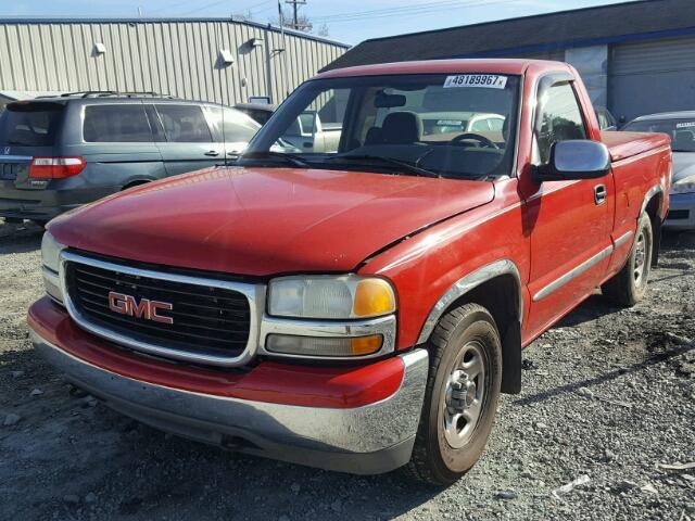 1GTEC14T3YZ122494 - 2000 GMC NEW SIERRA RED photo 2