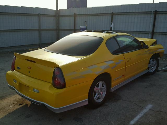 2G1WX15K629339868 - 2002 CHEVROLET MONTE CARL YELLOW photo 4