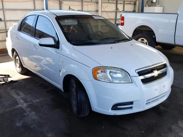 KL1TD56627B142429 - 2007 CHEVROLET AVEO BASE Ақ фото 1