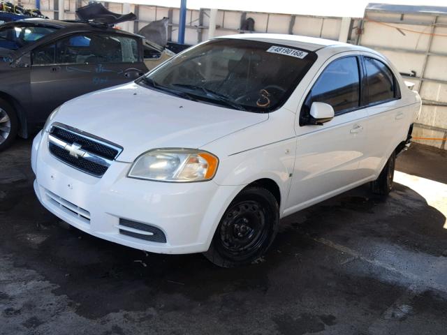 KL1TD56627B142429 - 2007 CHEVROLET AVEO BASE Ақ фото 2
