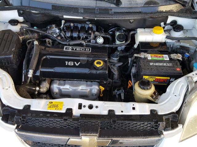 KL1TD56627B142429 - 2007 CHEVROLET AVEO BASE Ақ фото 7