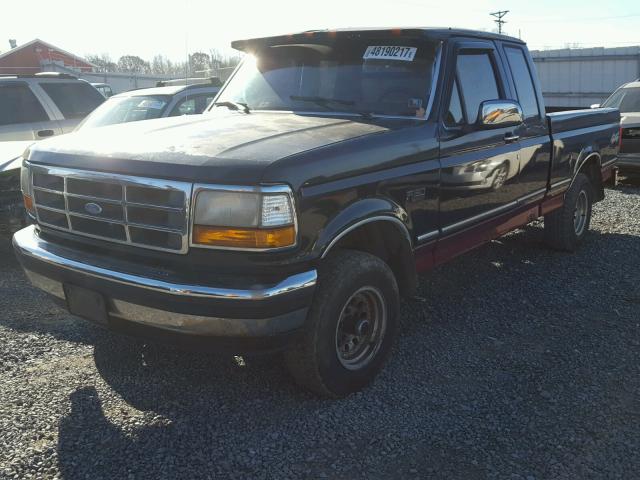 1FTEX14N3SKB72236 - 1995 FORD F150 BLACK photo 2