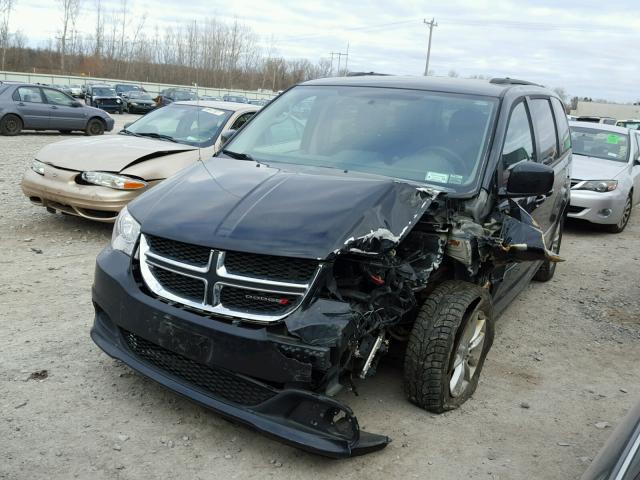 2C4RDGCG8ER155583 - 2014 DODGE GRAND CARA BLACK photo 2