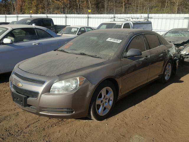 1G1ZB5E18BF210841 - 2011 CHEVROLET MALIBU LS BROWN photo 2