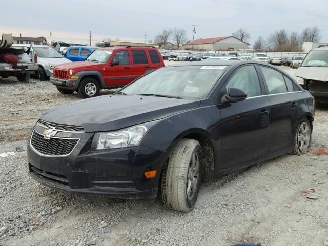 1G1PC5SB1D7300816 - 2013 CHEVROLET CRUZE LT BLACK photo 2