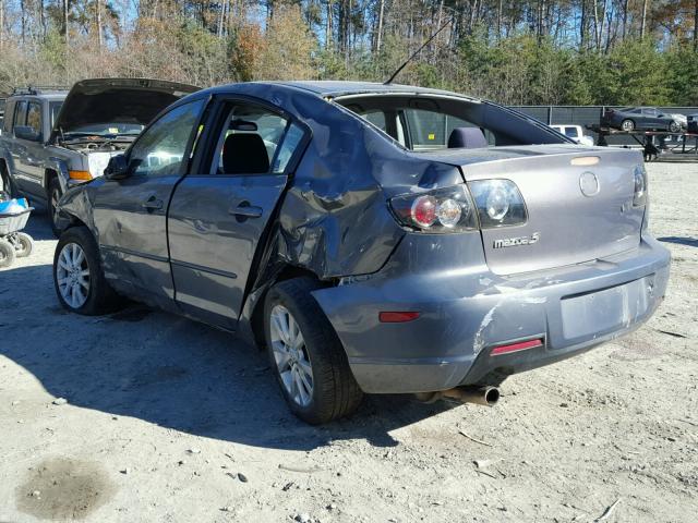 JM1BK32G271701206 - 2007 MAZDA 3 I GRAY photo 3