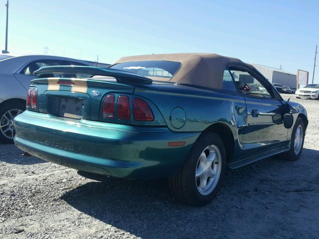 1FALP4446TF172232 - 1996 FORD MUSTANG GREEN photo 4