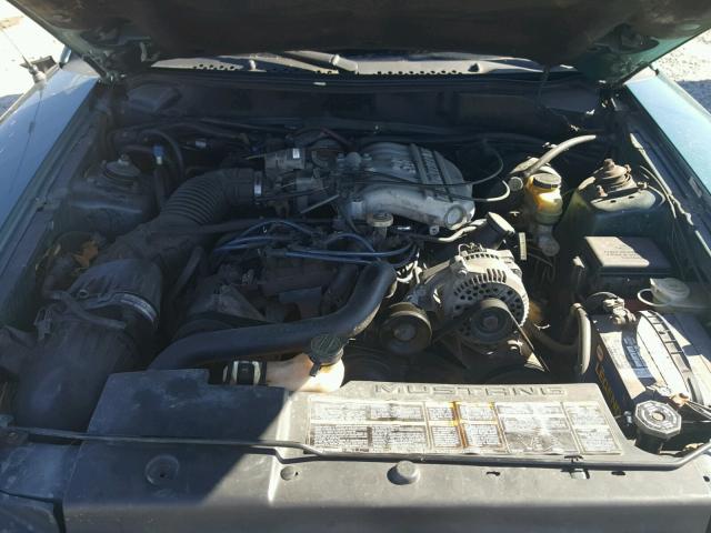 1FALP4446TF172232 - 1996 FORD MUSTANG GREEN photo 7