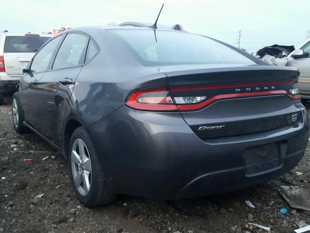 1C3CDFBA4GD605110 - 2016 DODGE DART SXT GRAY photo 3