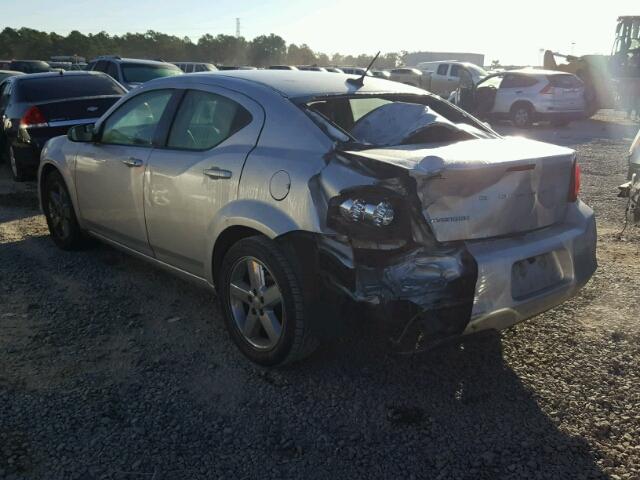 1C3CDZAB4CN259480 - 2012 DODGE AVENGER SE SILVER photo 3