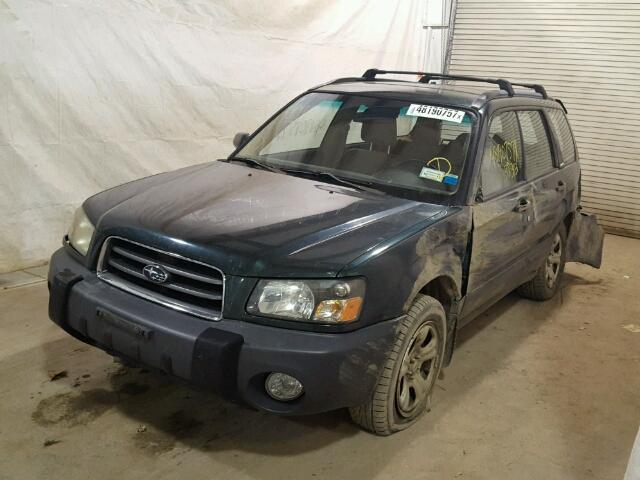 JF1SG63643H711770 - 2003 SUBARU FORESTER 2 GREEN photo 2