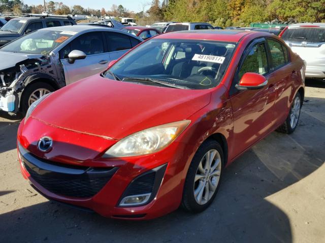 JM1BL1S5XA1102271 - 2010 MAZDA 3 S RED photo 2