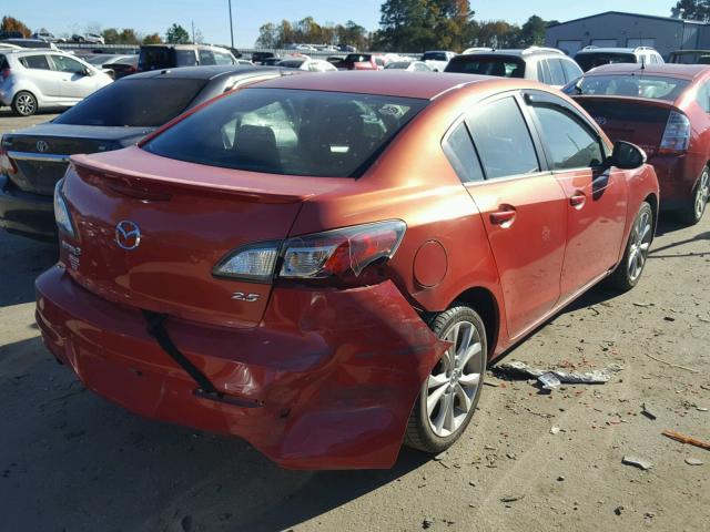 JM1BL1S5XA1102271 - 2010 MAZDA 3 S RED photo 4