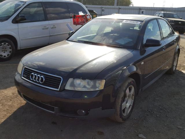 WAULC68E12A252955 - 2002 AUDI A4 1.8T QU BLACK photo 2