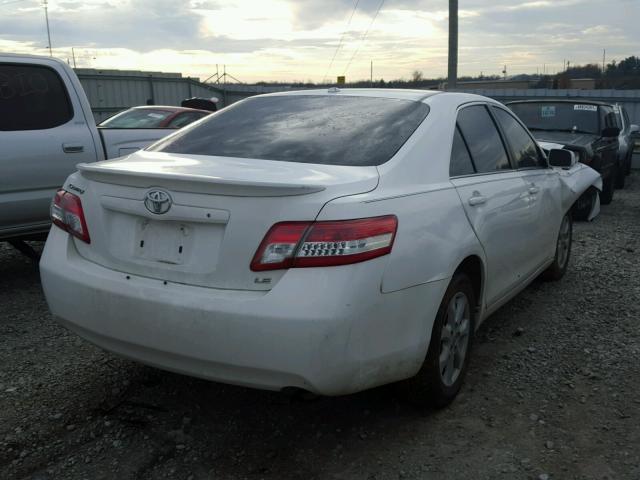 4T1BF3EK7BU583547 - 2011 TOYOTA CAMRY BASE WHITE photo 4