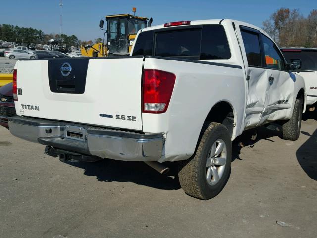 1N6BA07C39N316527 - 2009 NISSAN TITAN XE WHITE photo 4