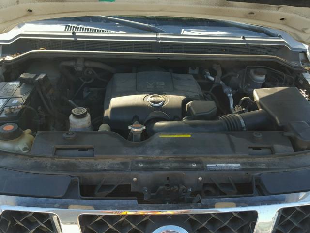 1N6BA07C39N316527 - 2009 NISSAN TITAN XE WHITE photo 7