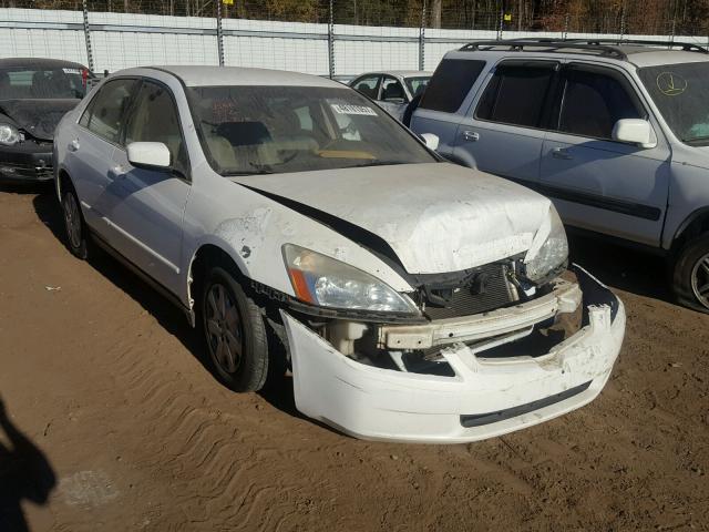 1HGCM56373A070708 - 2003 HONDA ACCORD LX WHITE photo 1