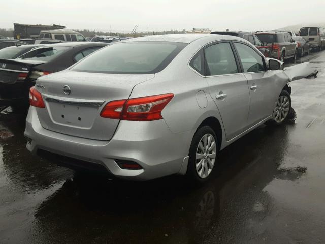 3N1AB7AP3HY223897 - 2017 NISSAN SENTRA S SILVER photo 4