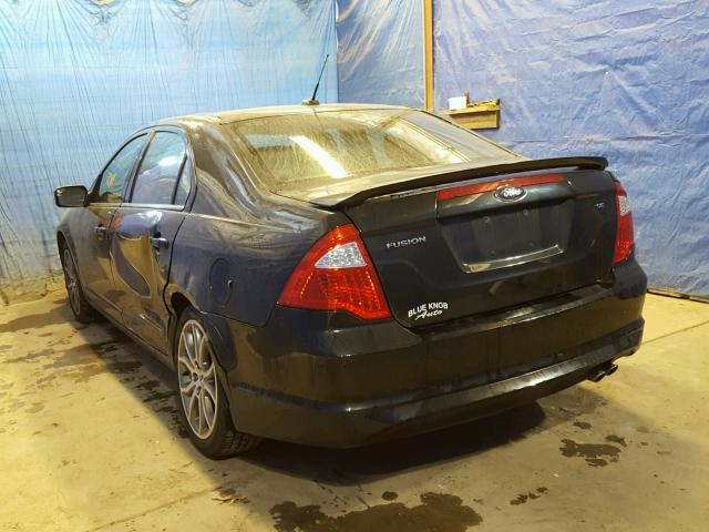 3FAHP0HA0CR236198 - 2012 FORD FUSION SE CHARCOAL photo 3