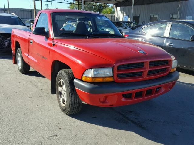 1B7FL26X21S132510 - 2001 DODGE DAKOTA RED photo 1