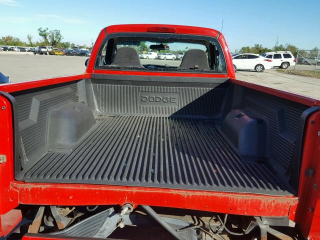 1B7FL26X21S132510 - 2001 DODGE DAKOTA RED photo 6