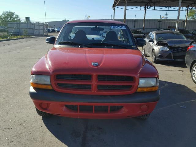 1B7FL26X21S132510 - 2001 DODGE DAKOTA RED photo 9