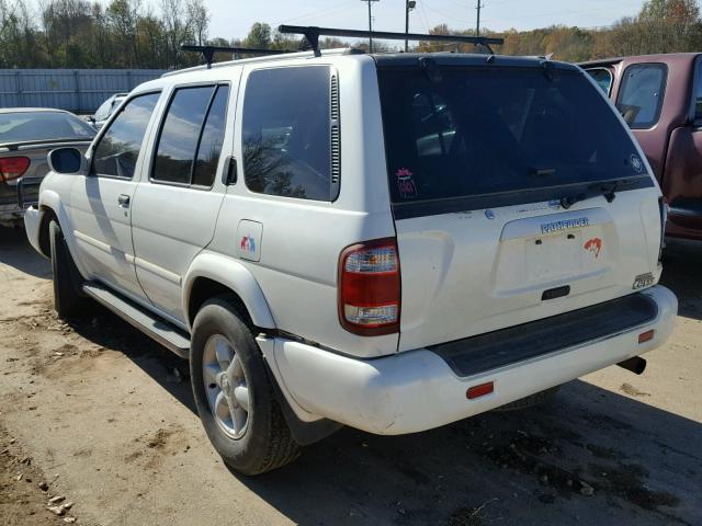 JN8DR07X81W508777 - 2001 NISSAN PATHFINDER WHITE photo 3