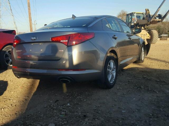 5XXGM4A75DG145495 - 2013 KIA OPTIMA LX CHARCOAL photo 4