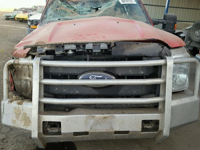 1FDRF3HT9CEC38552 - 2012 FORD F350 SUPER RED photo 7