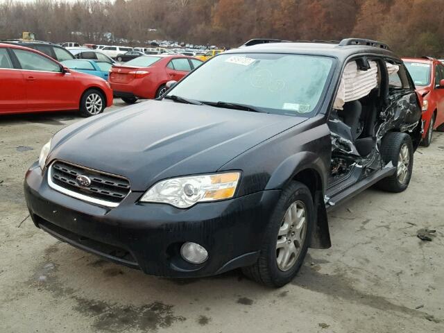 4S4BP61C077333991 - 2007 SUBARU LEGACY OUT BLACK photo 2