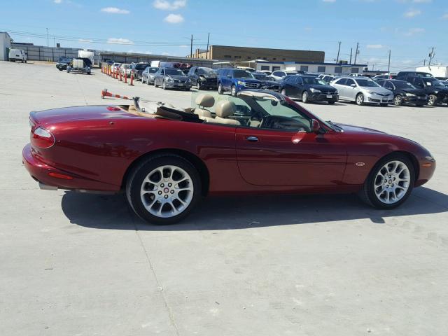 SAJDA42B61PA16351 - 2001 JAGUAR XKR MAROON photo 9