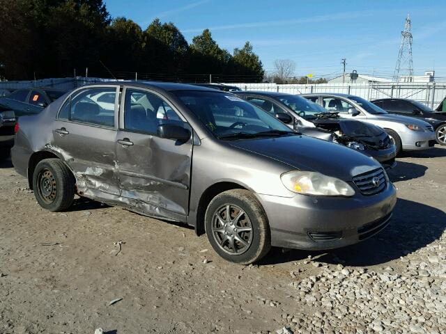 1NXBR32E63Z062908 - 2003 TOYOTA COROLLA CE GRAY photo 1