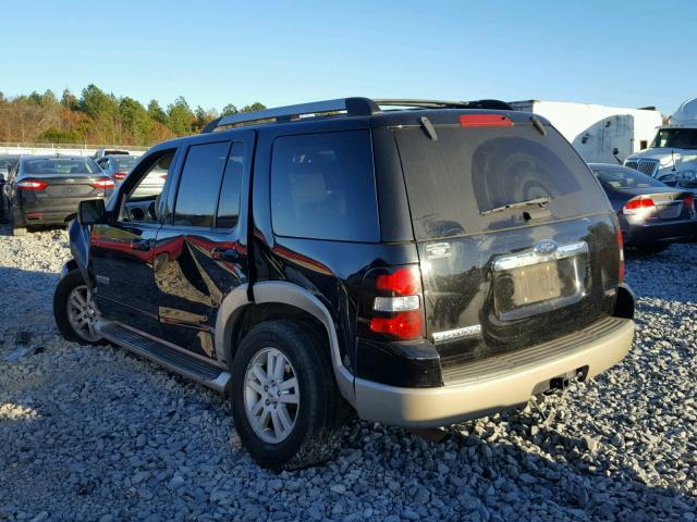 1FMEU64E76UA51351 - 2006 FORD EXPLORER E BLACK photo 3