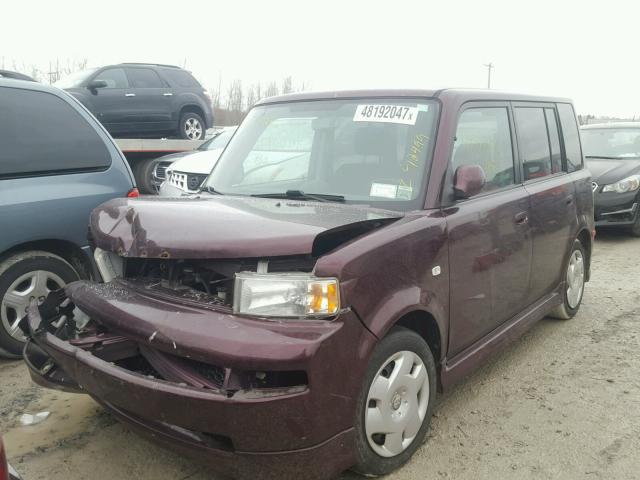 JTLKT324X54006376 - 2005 TOYOTA SCION XB PURPLE photo 2