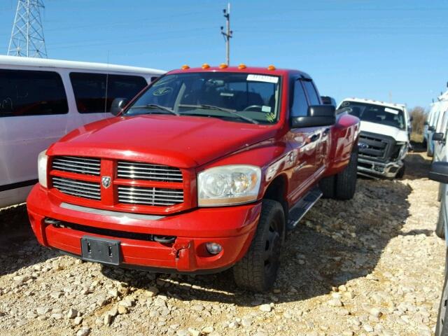 3D7MX48C16G123657 - 2006 DODGE RAM 3500 S RED photo 2