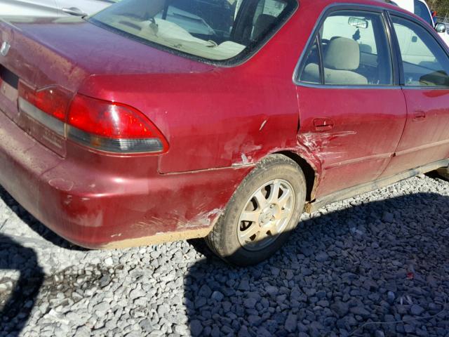 1HGCG56722A027032 - 2002 HONDA ACCORD SE BURGUNDY photo 9