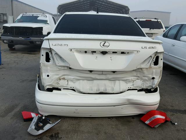 JTHBN36F540125927 - 2004 LEXUS LS 430 WHITE photo 9