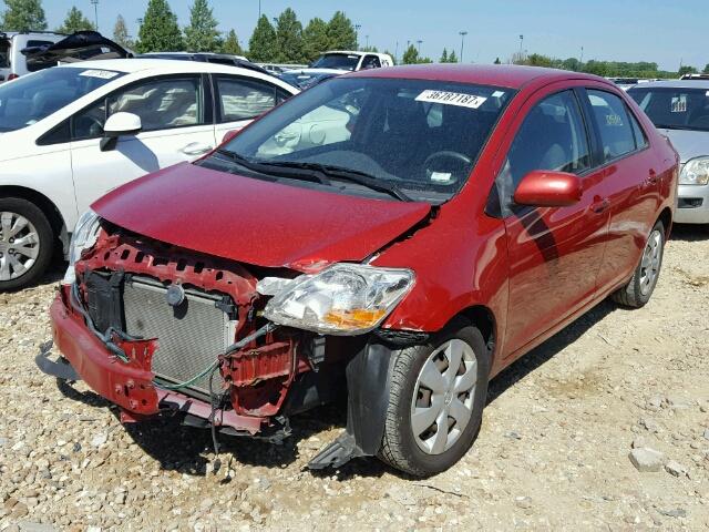 JTDBT923171067450 - 2007 TOYOTA YARIS RED photo 2