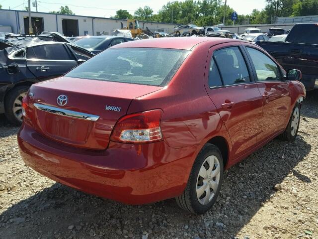 JTDBT923171067450 - 2007 TOYOTA YARIS RED photo 4