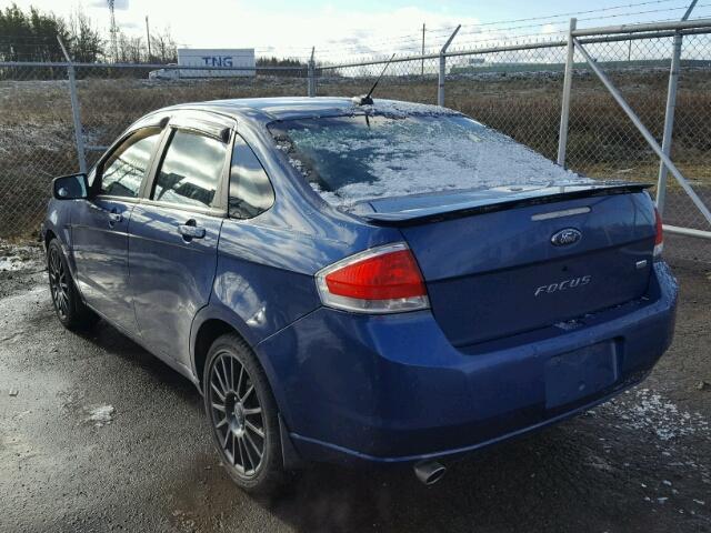 1FAHP36N99W256060 - 2009 FORD FOCUS SES BLUE photo 3