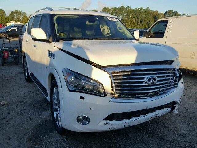 JN8AZ2NF5E9552703 - 2014 INFINITI QX80 WHITE photo 1