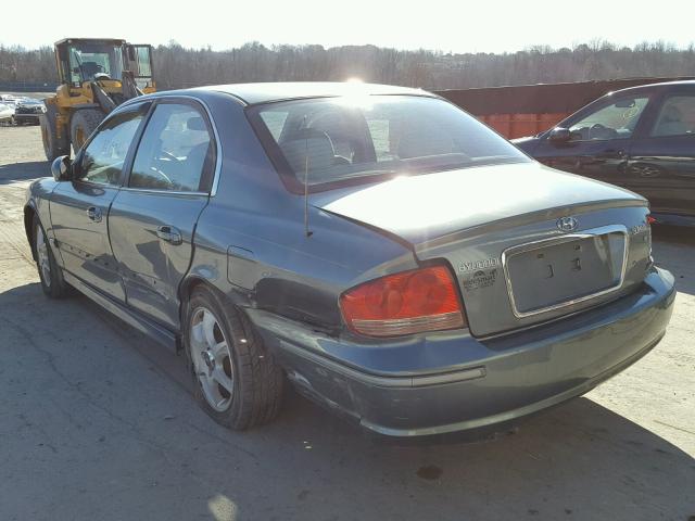 KMHWF35H55A144987 - 2005 HYUNDAI SONATA GLS BLUE photo 3