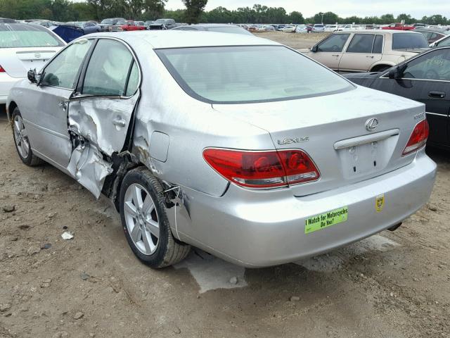 JTHBA30G655071085 - 2005 LEXUS ES 330 SILVER photo 3