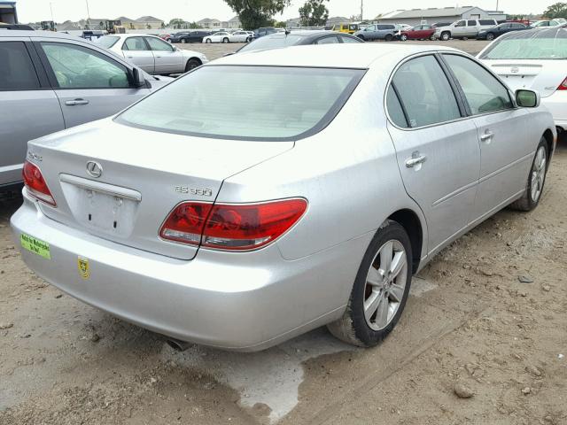 JTHBA30G655071085 - 2005 LEXUS ES 330 SILVER photo 4