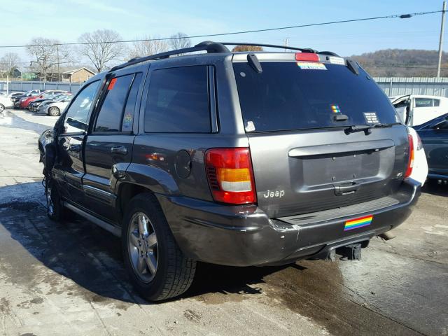 1J8GX68J94C215383 - 2004 JEEP GRAND CHER GRAY photo 3